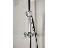 SAPHO VANITY sprchový sloup k napojení na baterii, hlavová, ruční sprcha, chrom (7)