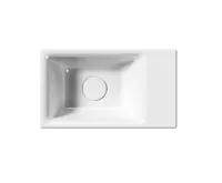 GSI NUBES keramické umývátko 40x23cm, broušená spodní hrana, bez otvoru, pravé/levé, bílá ExtraGlaze (4)