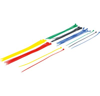 BGS Souprava vázacích pásek, barevné, 4,8 x 300 mm, 50dílná
