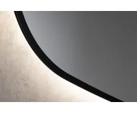 SAPHO ELENA zrcadlo s LED podsvícením 20W, 68x96cm, černá mat (7)