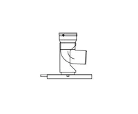 ALMEVA FLEX patní koleno 87° s kotvením 200mm