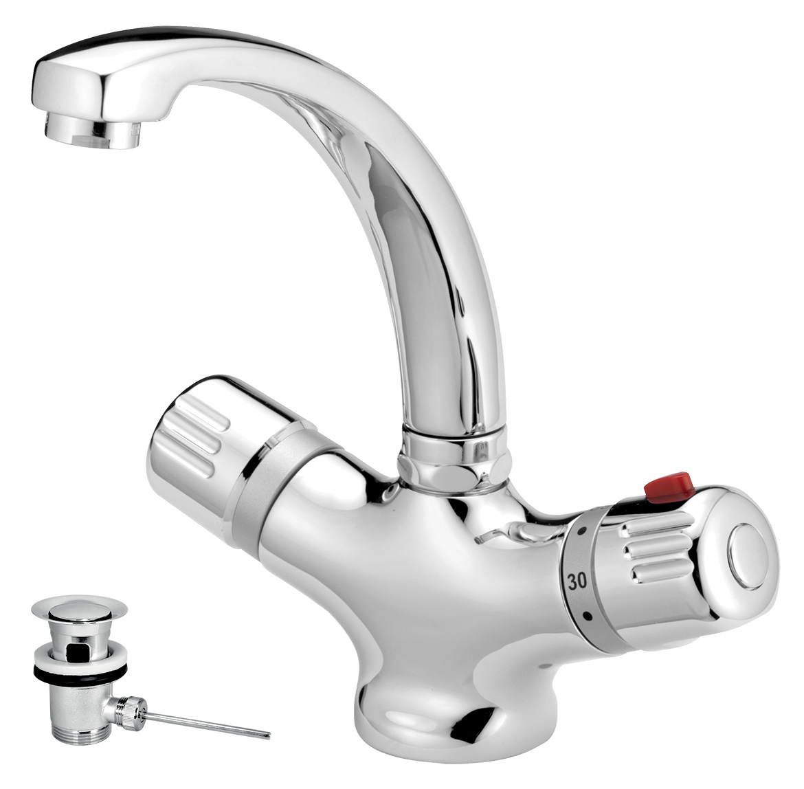 Novaservis umyvadlová baterie s výpustí aquamat chrom - 2601,0
