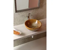 SAPHO ANTEA stojánková umyvadlová baterie vysoká s výpustí, výška 300mm, chrom/zlato (4)