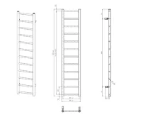 SAPHO DINA otopné těleso 300x1380 mm, bílá (7)