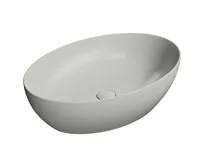 GSI PURA keramické umyvadlo na desku, 60x42cm, cenere mat GSI PURA keramické umyvadlo na desku, 60x42cm, cenere mat