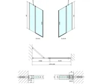POLYSAN ZOOM sprchové dveře 1100mm, čiré sklo (11)