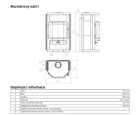 ABX Fjord 6 Krbová kamna černý plech (dělené sklo) | AKCE Zdravá láhev 0,7l (1)