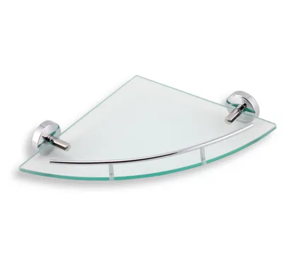 NOVASERVIS Rohová polička se zábradlím Metalia 11 chrom - 0158,0