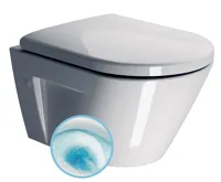 GSI NORM závěsná WC mísa, GeniusFlush, 36x50cm, bílá ExtraGlaze