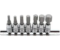 BGS Hlavice zástrčné 1/4&quot; imbus M4-M12, sada 6 dílů