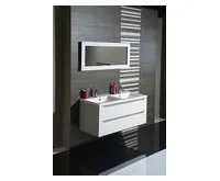 SAPHO WAVE dvojumyvadlová skříňka 119,7x50x47,8cm, bílá/dub alabama (1)