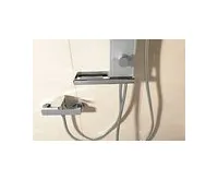 AQUALINE ROME sprchový sloup k napojení na baterii, hlavová, ruční sprcha, chrom (1)