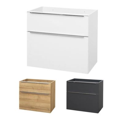Mailo, koupelnová skříňka, bílá, 2 zásuvky,  810x700x480 mm