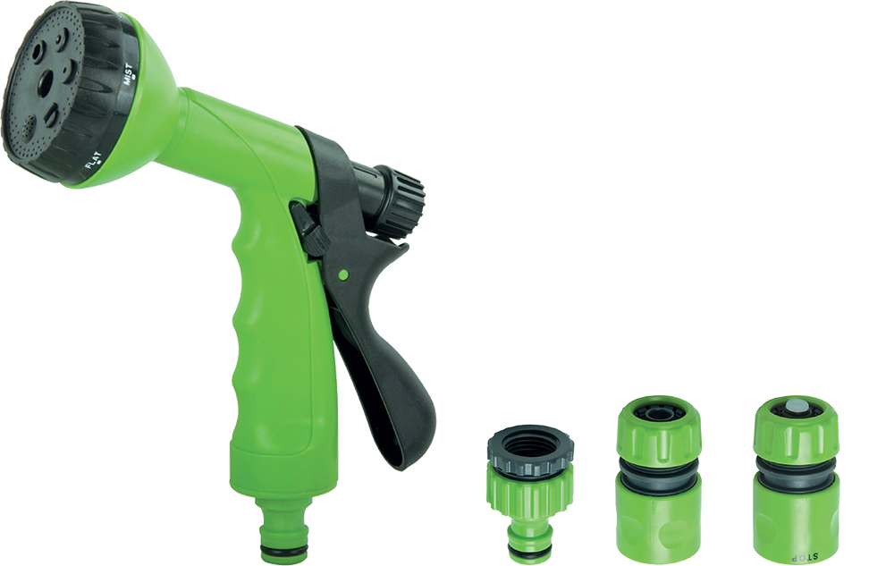 Novaservis pistole se 6-funkcemi a sadou plast - dy2323