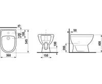 JIKA LYRA PLUS Bidet stojatý s otvorem pro baterii (1)