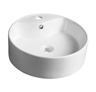 SAPHO YAKARTA keramické umyvadlo na desku, Ø 46cm, bílá