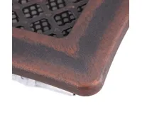 HS Flamingo Krbová mřížka 16x16 cm, DECO měděná patina s žaluzií (1)