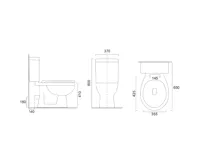 WC kombi, zadní odpad s armaturou (1)