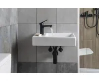 SAPHO MINOS keramické umývátko, 45x26cm, baterie vlevo, bílá (6)