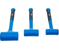 BGS Sada paliček s nylonovou hlavou, bez zpětného rázu, O 47 / 55 / 65 mm, 450 / 765 / 1275 g, (2)