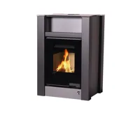 HS Flamingo Krbová kamna AQUAFLAM VARIO ® LEND 11kW šedá (teplovzdušná verze)