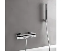 SAPHO DIMY nástěnná vanová termostatická baterie, kaskáda, chrom (3)