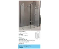 Sprchová stěna WALK IN, Novea, 35 x  200 cm, chrom ALU, sklo Čiré (6)