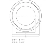 BGS Klíč na matice kol, osmihran, pro přívěsy R.O.R., 127 mm (2)