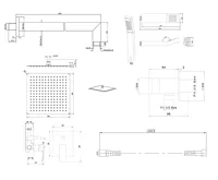 SAPHO GINKO podomítkový sprchový set s pákovou baterií, 2 výstupy, chrom (7)