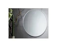 GEDY Kulaté zrcadlo v plastovém rámu ø 60cm, bílá (1)