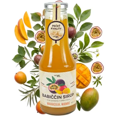 Nature NoTea s.r.o. Babiččin sirup Maracuja & Mango 0.5l
