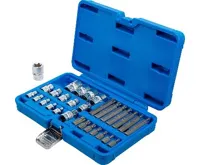 BGS Bity T-profil, hlavice E-profil 1/4" + 3/8", 30 dílů (2)