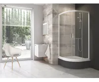 Ravak sprchový kout čtvrtkruh BLCP4-80 SABINA bílá+Transparent