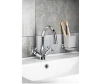 AQUALINE XENIA stojánková umyvadlová kohoutková baterie, chrom (3)