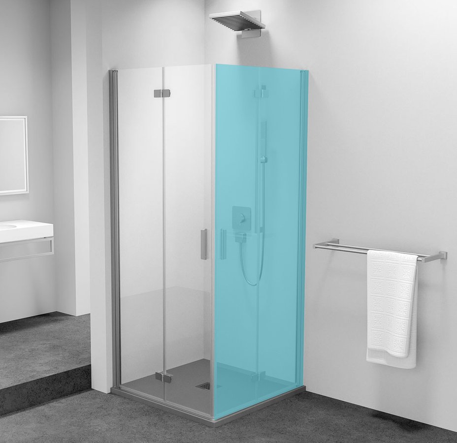 POLYSAN ZOOM sprchové dveře skládací 800mm, čiré sklo, levé