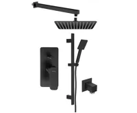 SAPHO SPY podomítkový sprchový set s pákovou baterií, 2 výstupy, černá mat