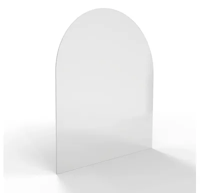 HS Flamingo Sklo pod kamna - Oblouk 1000x1200 mm / R500 / 6 mm