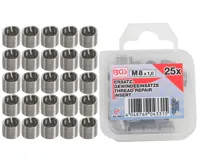 BGS Vložky náhradní M8 x 1,0; 25 ks BGS Vložky náhradní M8 x 1,0; 25 ks