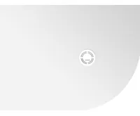 POLYSAN FLEXIA vanička z litého mramoru čtvrtkruh, s možností úpravy rozměru, 120x90cm, R550, levá