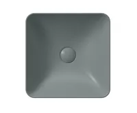 GSI SAND/NUBES keramické umyvadlo na desku 38x38cm, agave mat (3)