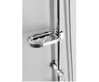 AQUALINE ZARA sprchový sloup k napojení na baterii, hlavová, ruční sprcha, chrom (8)