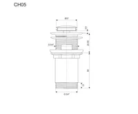 Pileta k sifonu umyvadlovému 5/4" Clic - Clac malá (1)