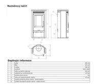 ABX Arktis 4 Krbová kamna - šedý plech mastek (vč.HD) | AKCE Zdravá láhev 0,7l (1)