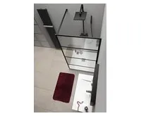 GELCO CURE BLACK sprchová zástěna 1100mm, čiré sklo (1)