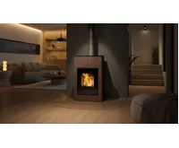 HS Flamingo Krbová kamna AQUAFLAM VARIO ® SAPORO 11/5kW hnědá - sametová, elektronická regulace (13)