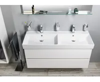 SAPHO KARE 120 keramické dvojumyvadlo nábytkové 120x46cm, bílá (4)