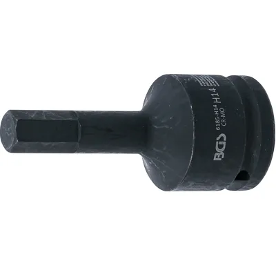 BGS Hlavice zástrčná tvrzená, délka 100 mm, 20 mm (3/4"), vnitřní šestihran 14 mm - BGS 6185-H
