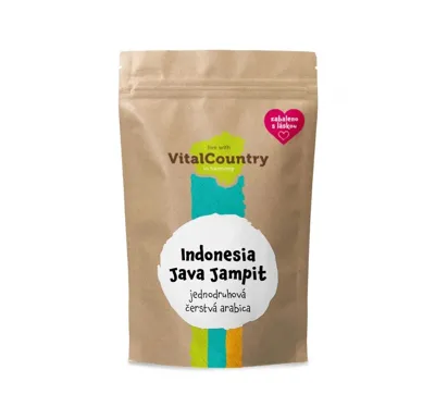 Vital Country s.r.o. Zrnková káva Indonesia Java Jampit 250g
