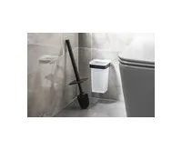GEDY SAMOA WC štětka závěsná, mléčné sklo, černá mat (1)
