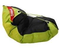 Sedací pytel 189x140 duo limet - black (4)